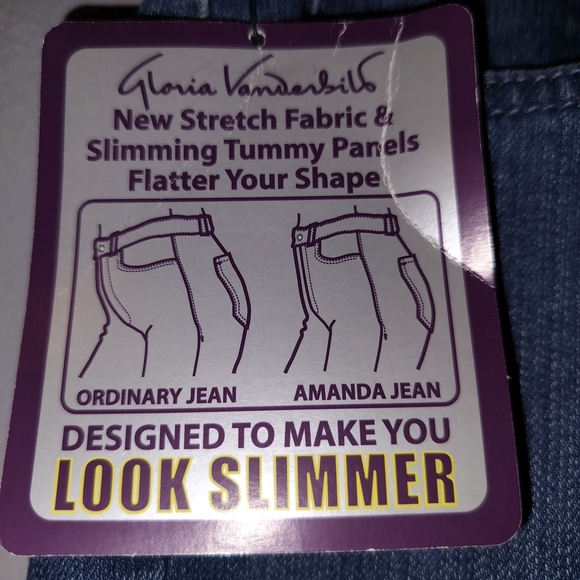Gloria Vanderbilt Stretch Denim Jeans - Picture 3 of 8